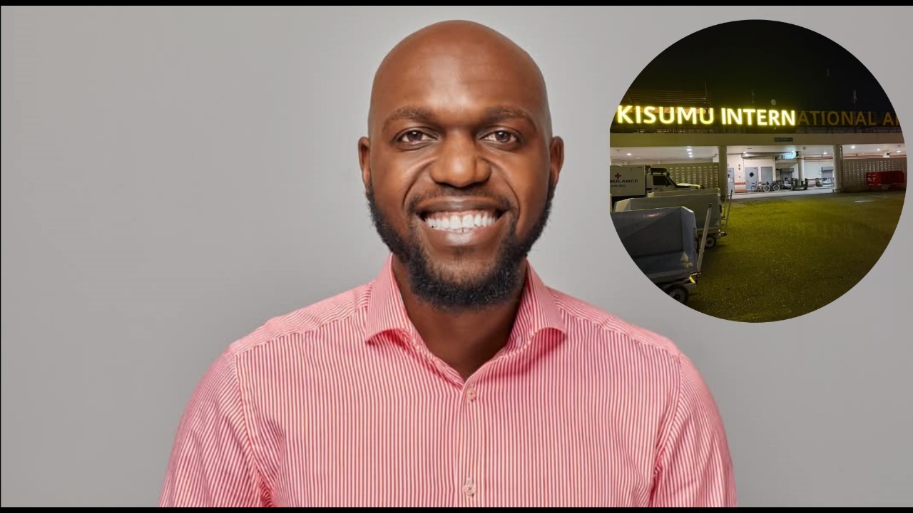 "Kisumu Intern!" Larry Madowo akejeli Uwanja wa Ndege wa Kimataifa wa Kisumu