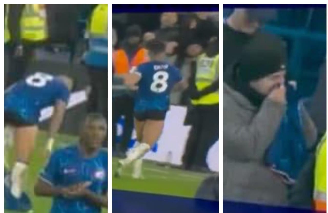 Mshtuko Huku Shabiki Wa Chelsea Akinusa Suruali Ya Enzo Fernandez Baada Ya Ushindi Dhidi Ya West Ham