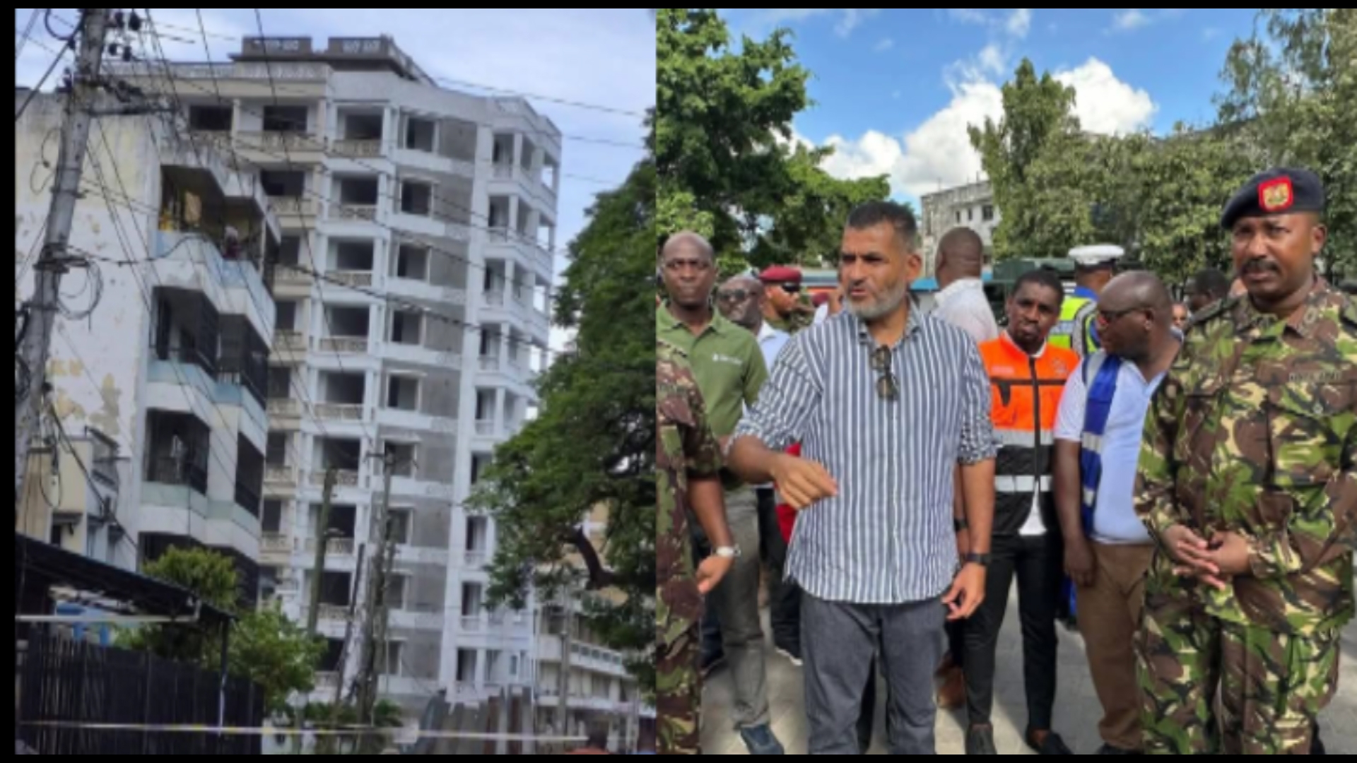 Waziri wa ulinzi atuma KDF kusaidia ubomozi wa jumba la ghorofa 11 Mombasa