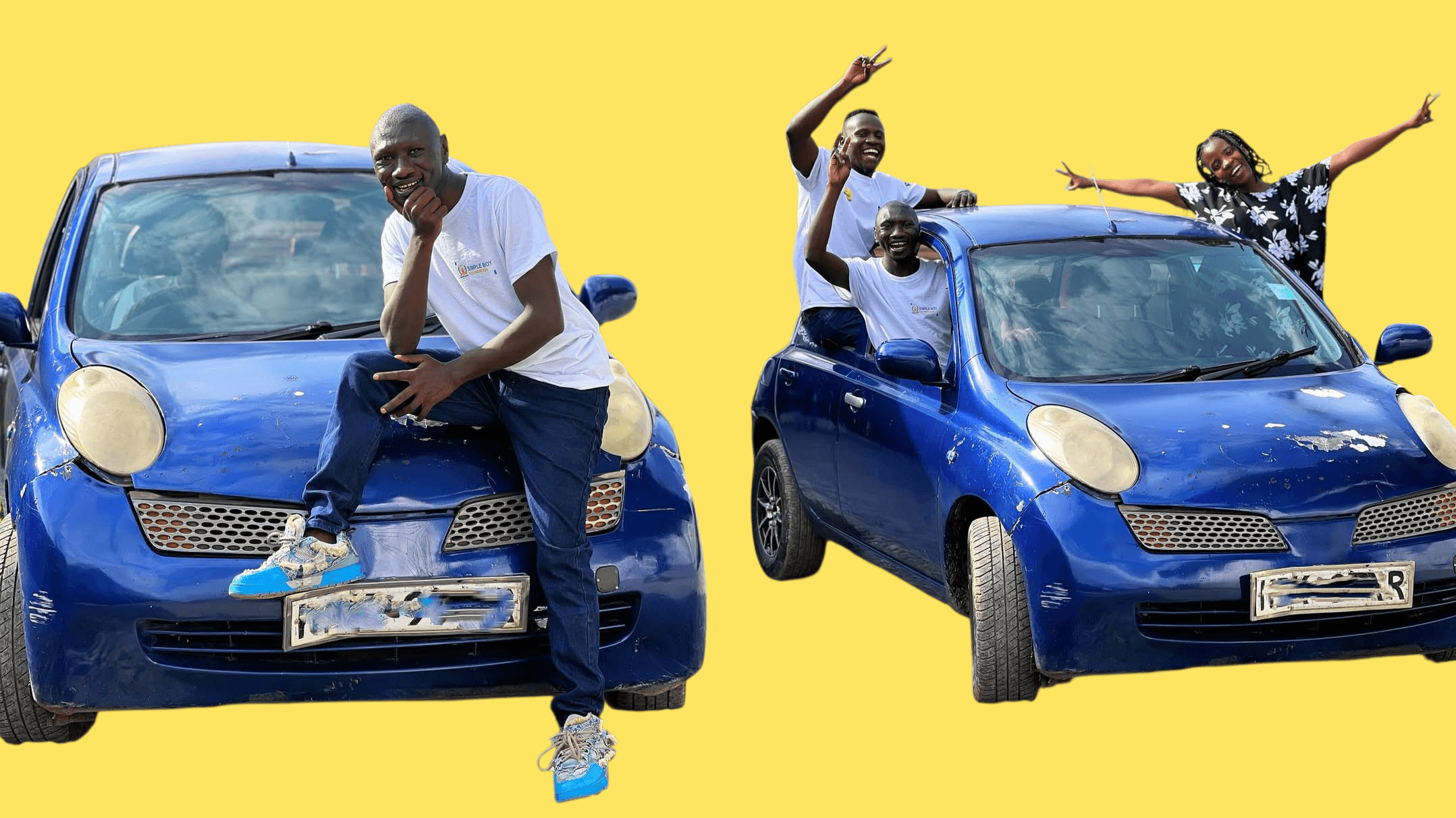 Stivo Simple Boy Asherehekea Baada ya Kununua Gari Jipya
